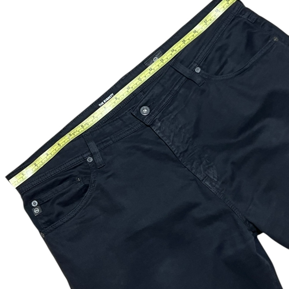 AG Everett Black Jeans Slim Straight Stretch 38 x 34 Adriano Goldschmied - Picture 6 of 10